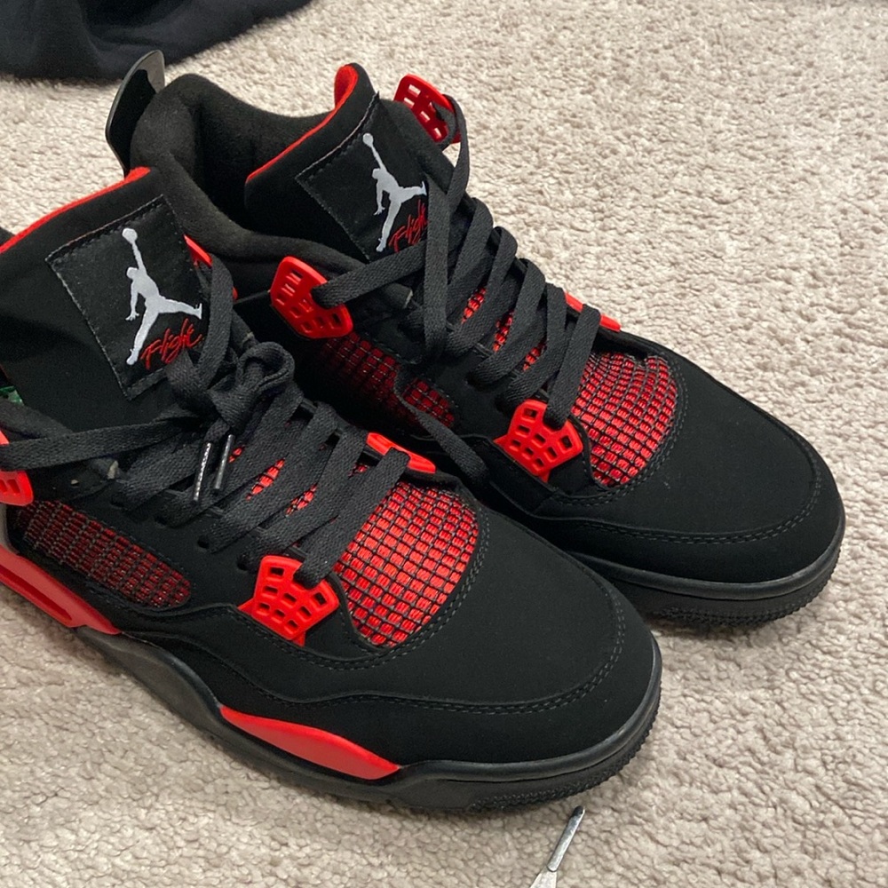 Jordan 4s red and black